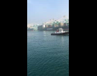 Timelapse of boats passing by
