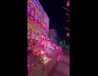 House full of decorations for Valentines Day