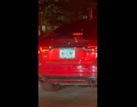 Collab WINY - Red car with plate text MR SIMP