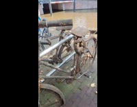 Two Hauled Dirty and Rusty Bicycles from River