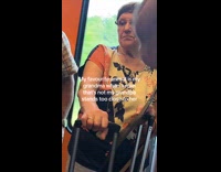 Collab ClipsIG - Grandma annoyed by other men in train