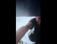 Woman accidentally spills cheese on her phone