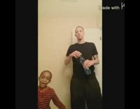 Little kid claims guy is his father 