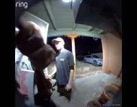 Man burps so loud caught on camera