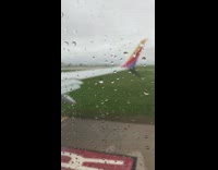 Filmers first flight filmed through the plane window