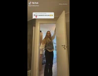 Girl does silhouette challenge starts dancing funny