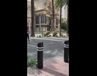 Pink shirt guy couple las vegas street 