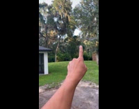 Dragonfly keeps landing on mans finger 