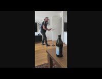 Orange ball bottle cap golf club guy