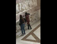 Girls film tiktok videos inside royal palace part 1