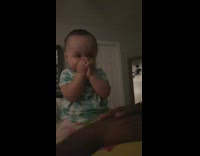 Baby knows her tricks for parents 
