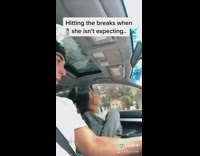 Collab BitchMP - Guy brake checks girl cup drink