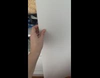 Cat hiding behind white sheets 