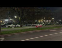 Guy drives rocket shaped car 