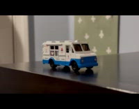 Ice cream truck toy broken static noise