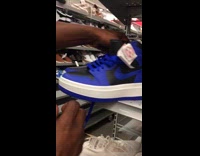 Guy found Nike dunk shoes at Ross
