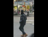 Black jacket guy wears joe biden mask 