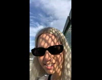 Collab BitchMP - Girl sunglasses side of road car upside down