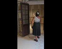 Collab IITW - Three women TikTok dance inside old historical building