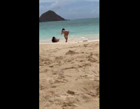 Two women group in bikini beach photoshoot