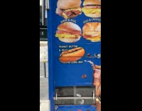 Peanut butter jelly on hotdog cart street