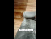 Girl buys worlds biggest grey blanket 