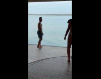 Collab IITW - Woman bikini films shirtless man on boat