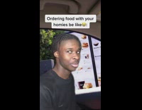 When you order food with your homies 