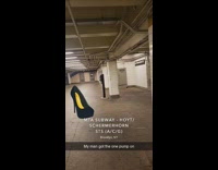 Guy mismatch shoes heel sneaker train station 