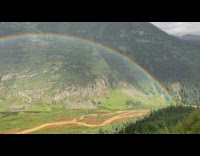 Double rainbow arc create brighter dome effect