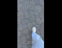 Submitter shows damage car at parking lot