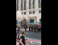Collab WINY - Smoke come out from sewers outside tiffany co store