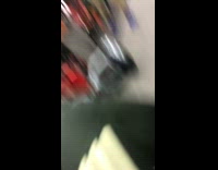 Guy rides a hoverboard and crashes into red battery box, static sound