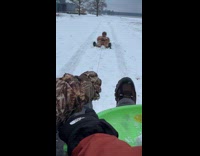 Guy pulled by friends tie gets broken