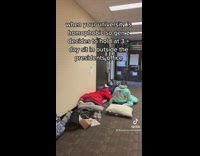 Students sit outside university presidents office to protest