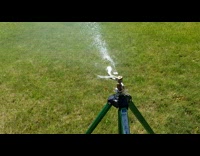 Sprinkler looks like it sucks back water