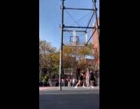 Adam Sandler shoot ball when blocked by opponent 