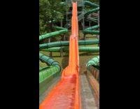 Man hits hump on slide slams