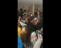 Party change into church service 