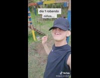 Boy on swing hits head on slide 