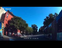 Collab WINY - Kid cross street on green light almost hit by car 