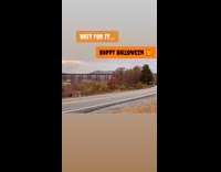 Collab winy - Guy puts skeleton as passenger on truck