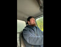 Man drive truck seat bounce too much