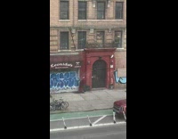 Guy Delivers a Package Through a Pulley System 