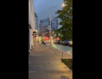 Manhole covers blew off on Kent street