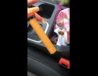 Girl colorful old vapes car cup holder