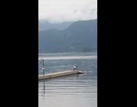 Two women tiktok dance video shoot beach bridge