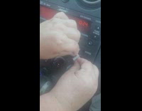 Woman uses trick to fix car aux