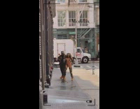 Couple dance street army print underwear and jacket Monday