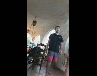 Guy catches lit cigarette in mouth arches 